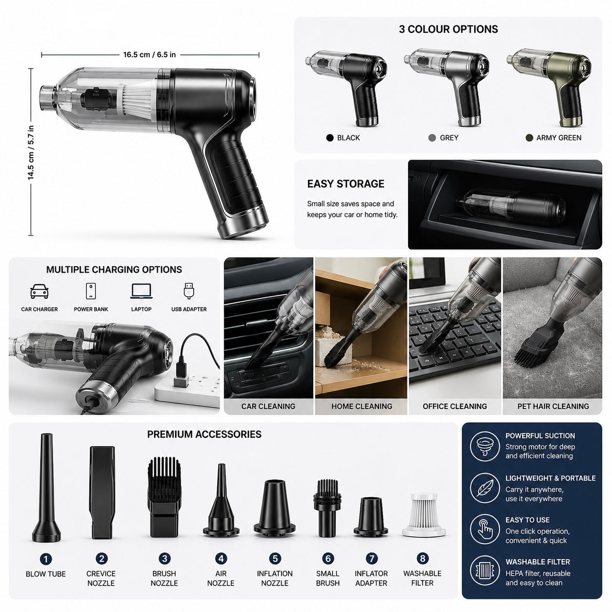 Wireless Powerful Car Vacuum Cleaner