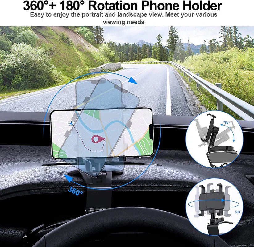 360° Rotatable Car Dashboard Universal Phone Holder